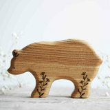Wooden Bear Toy, Mom, a hand-carved wooden toy by Tiny Fox Hole. · view 2