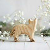 Wooden Cat, Floral · view 2