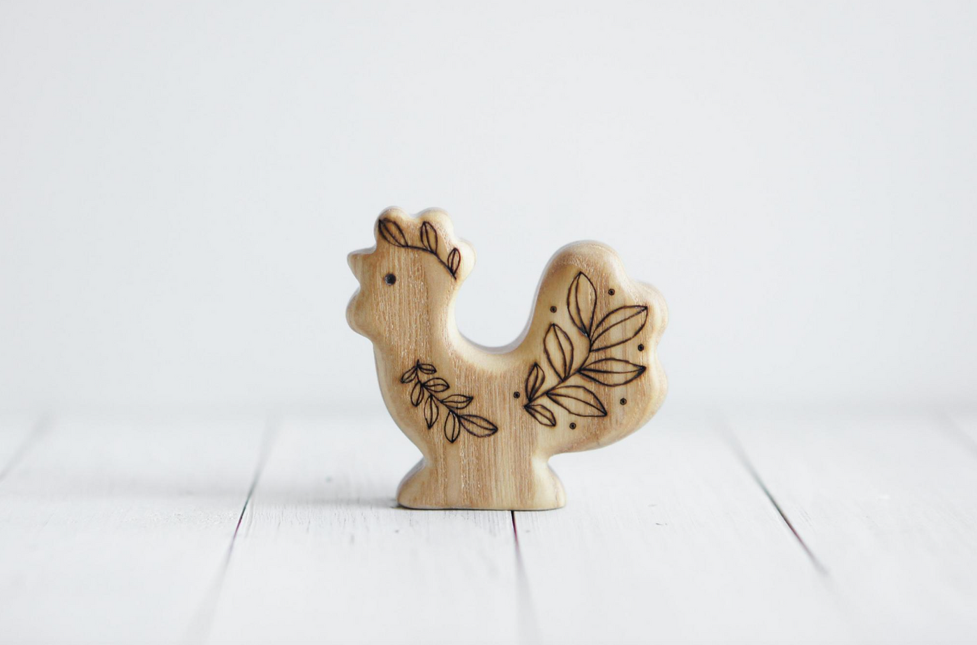 Wooden Chicken Family, Set of 4