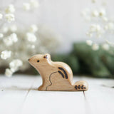 Wooden Chipmunk, Sitting · view 1