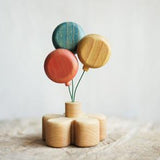 Wooden Balloon Ornament, Blue · view 2