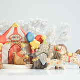 Wooden Balloon Ornament, Blue Sparkle · view 6