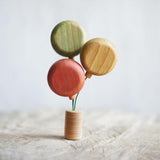 Wooden Balloon Ornament, Green · view 1