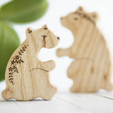 Wooden Mama and Baby Bear Puzzle · view 3
