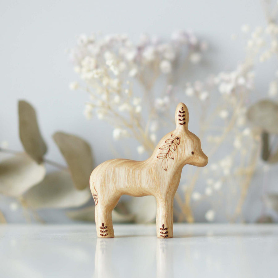 Wooden Donkey Foal