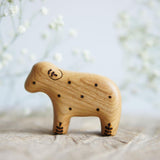 Wooden Lamb, Twig on Ear · view 1