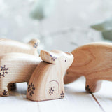 Wooden Little Pig, Sitting · view 3