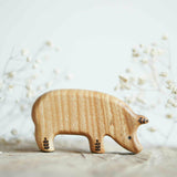 Wooden Pig, Looking Down · view 2