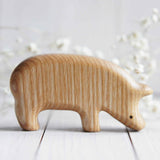 Wooden Pig, Looking Down · view 4