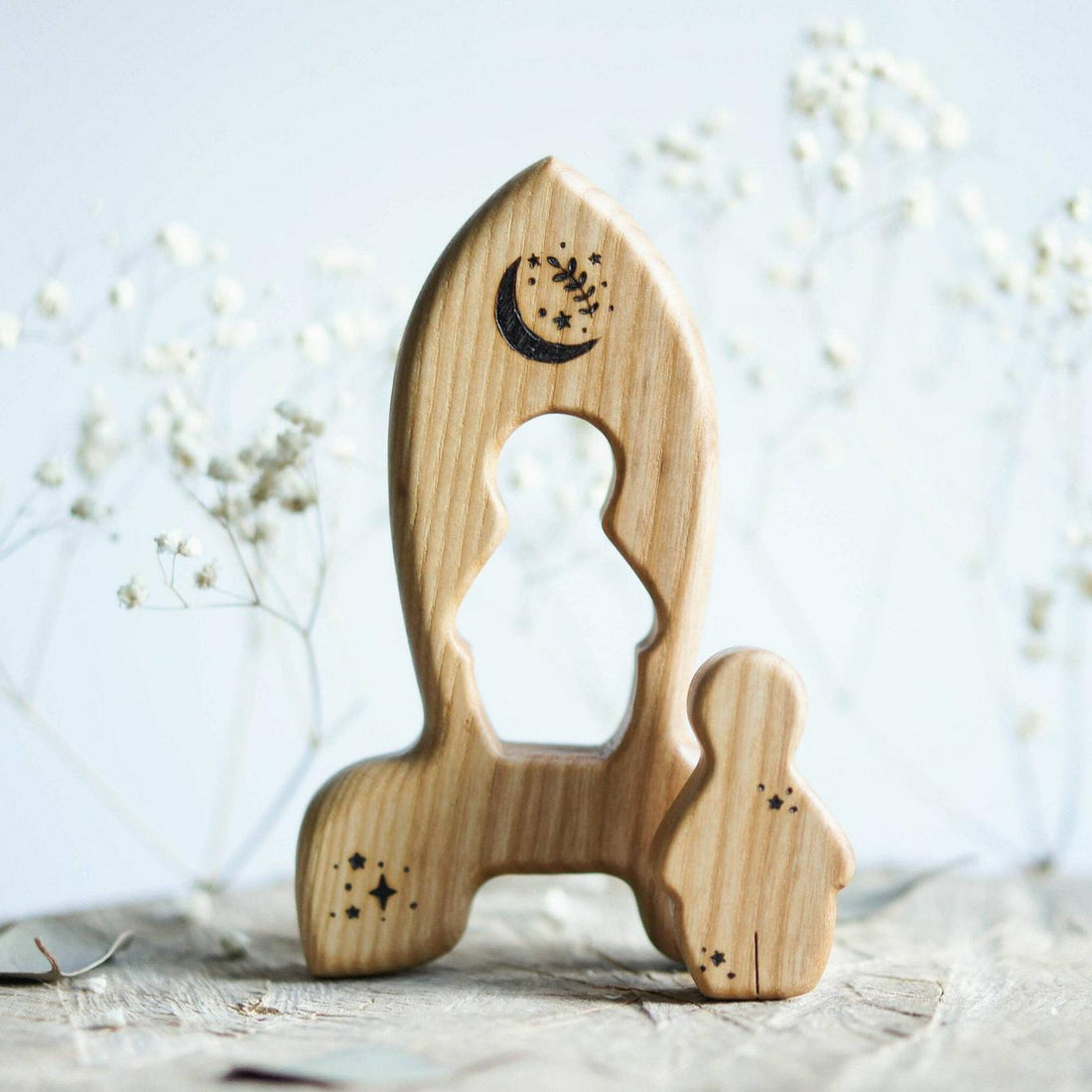 Wooden Rocket Puzzle