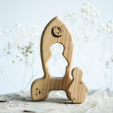 Wooden Rocket Puzzle · view 1