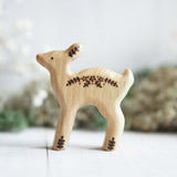 Wooden Fawn Toy, a hand-carved wooden toy by Tiny Fox Hole. · view 3