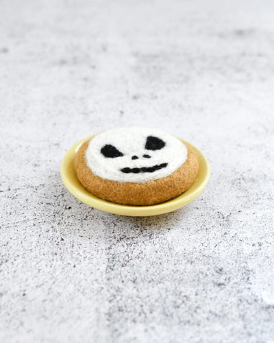 Pre-Order Felt Halloween Angry Skull Cookie (Ships in September)
