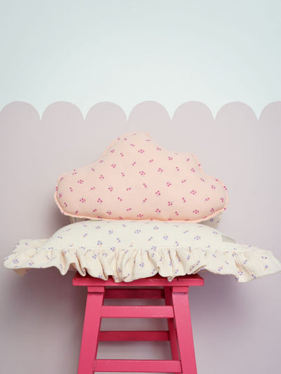 Muslin "Pink Forget-Me-Not" Cloud Pillow