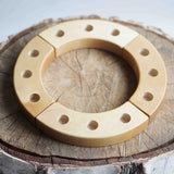 Waldorf Birthday Ring Set, a hand-carved wooden toy by Tiny Fox Hole. · view 2