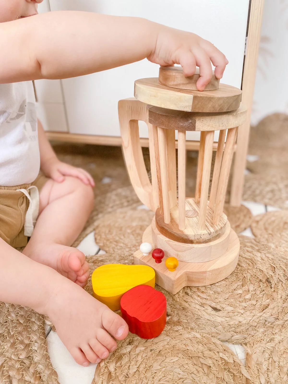 Sale Q Toys Montessori Wooden Blender Set