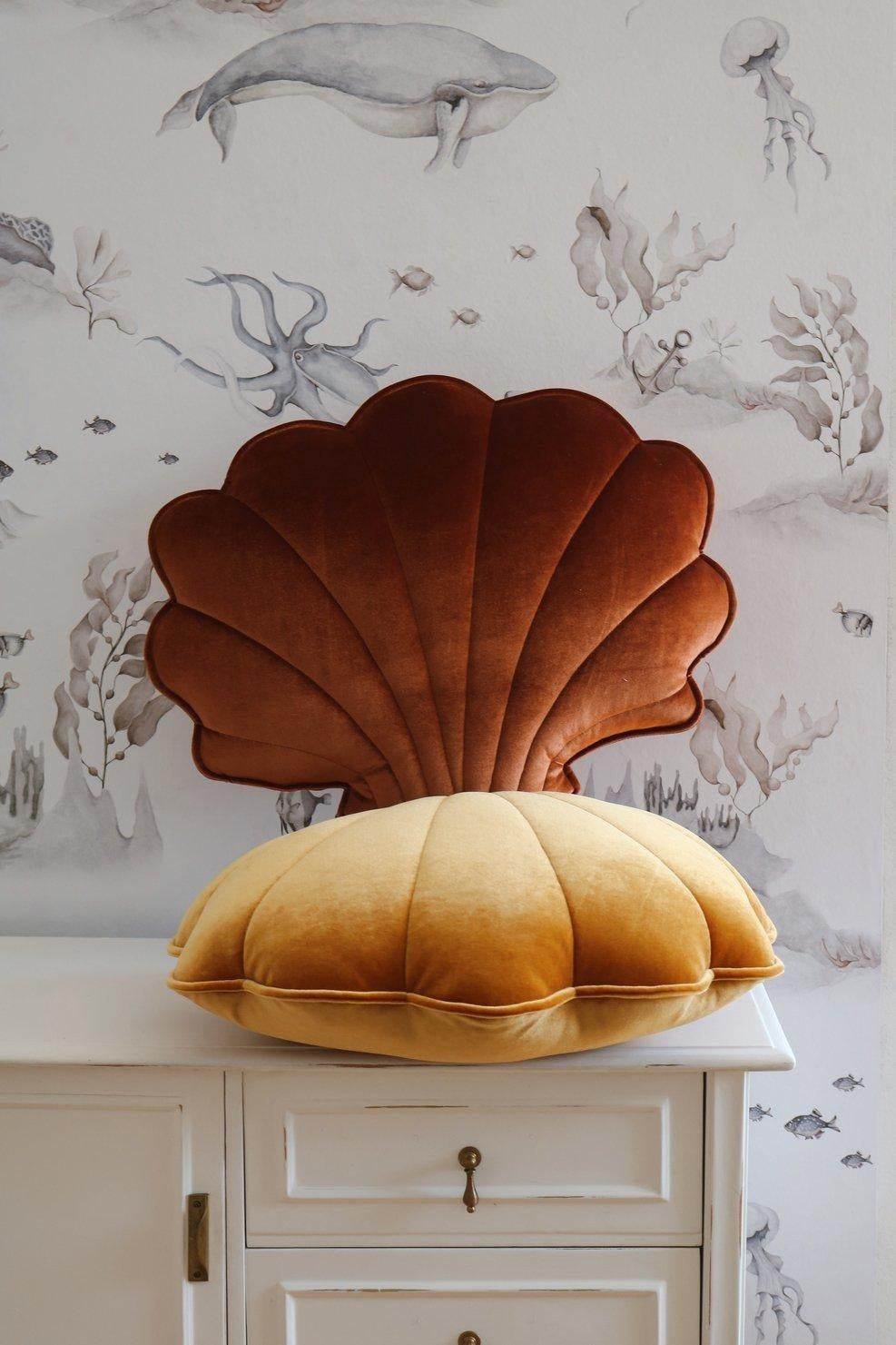 Velvet “Copper Pearl” Shell Pillow