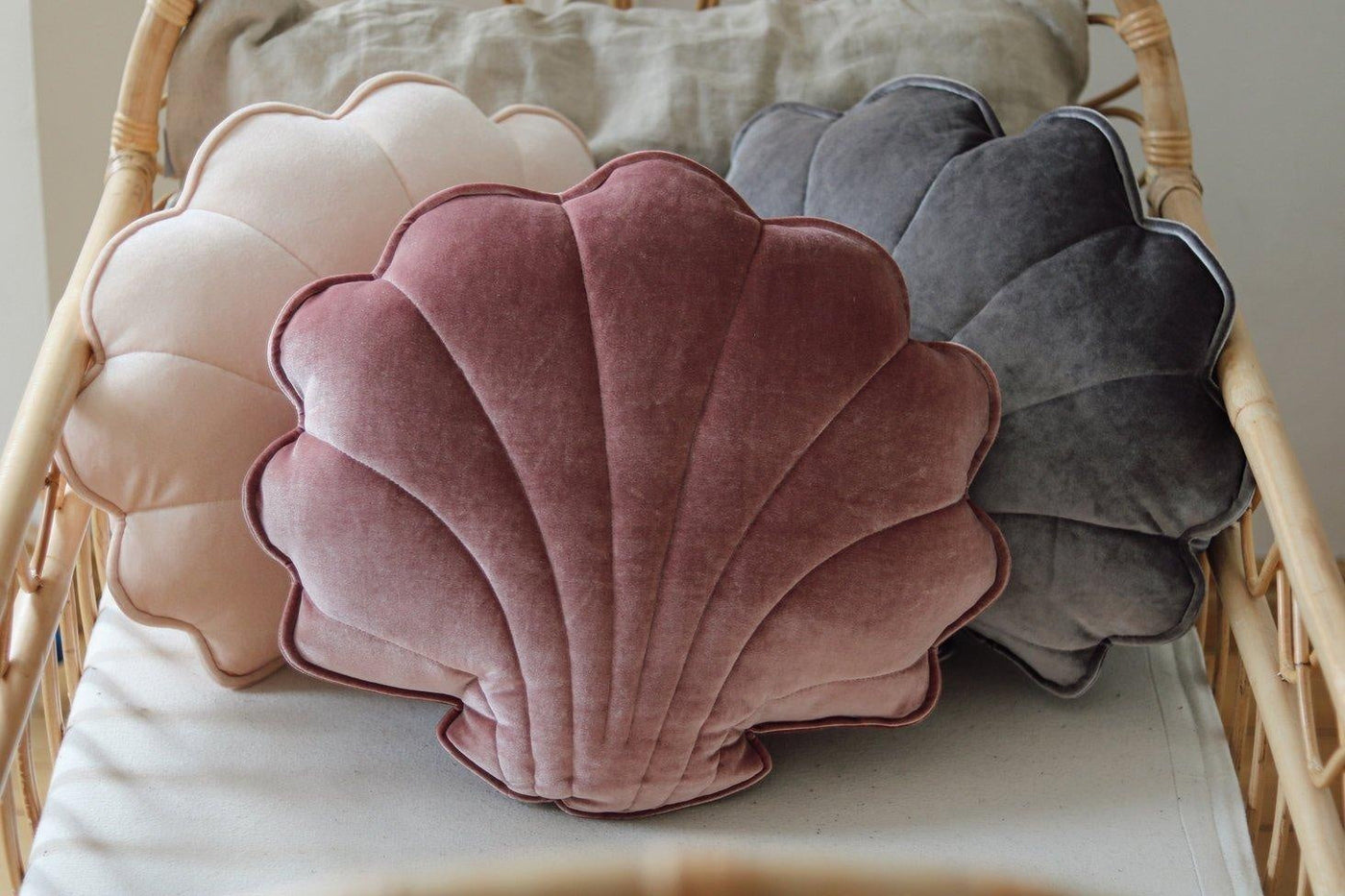 Velvet “Cosmic Pearl” Shell Pillow