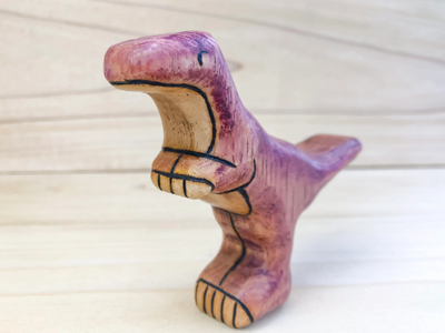 Wooden Velociraptor Toy