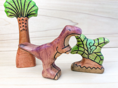 Wooden Velociraptor Toy