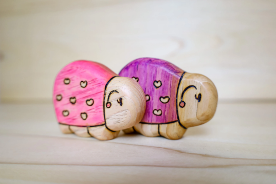 Wooden Lovebug Toy~ Pink Or Purple