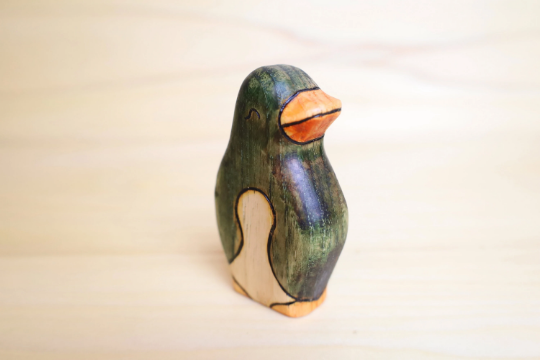 Wooden Penguin Toy