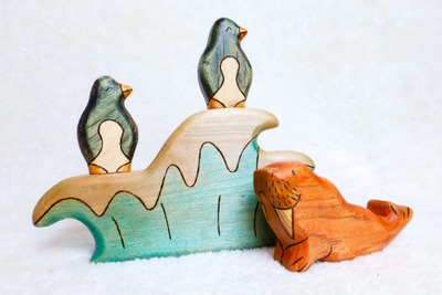 Wooden Penguin Toy