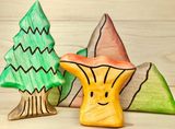 Wooden Chanterelle Mushroom Toy · view 4