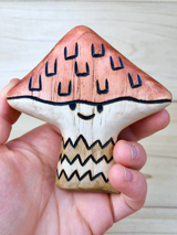 Wooden Shaggy Cap Mushroom Toy · view 3