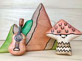 Wooden Shaggy Cap Mushroom Toy · view 4