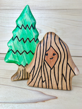 Wooden Lion's Mane Mushroom Toy · view 4