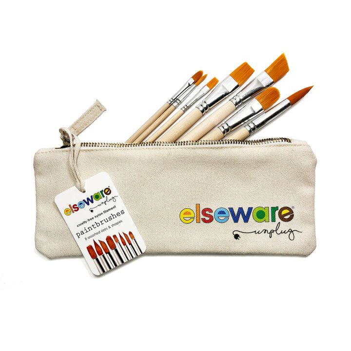 Watercolor Travel Set | Bamboo Case, Brushes, &amp; Paper Pad