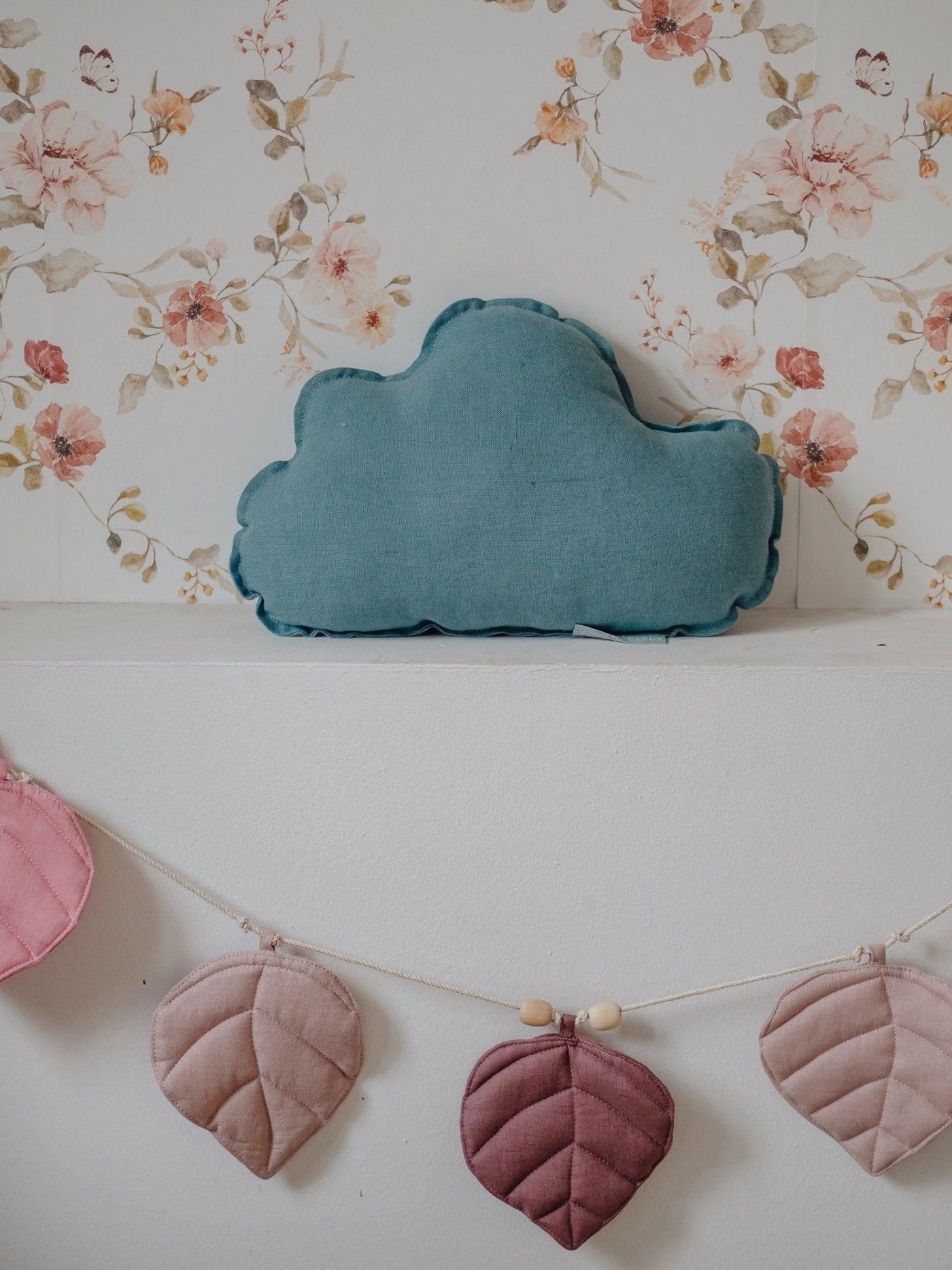 Linen “Eye of the Sea” Cloud Pillow