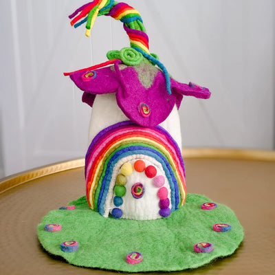 Felt Rainbow Fairy Home and Mat