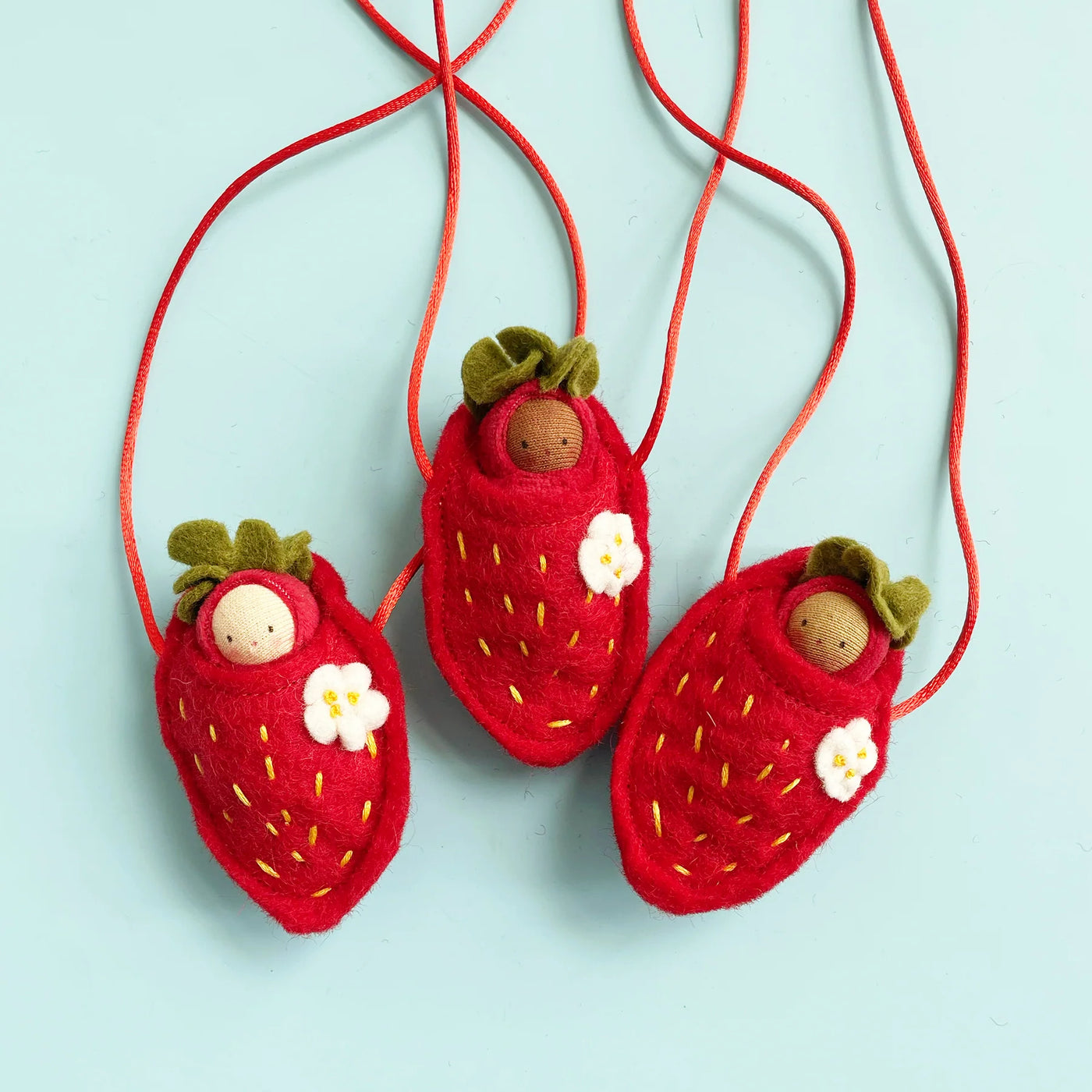 Fairyshadow Strawberry Baby Necklace, Red