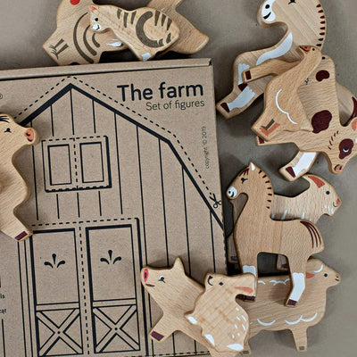 Bajo Wooden Animals Play Set, Farm