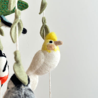 Felt Bird Baby Mobile - Wings of America