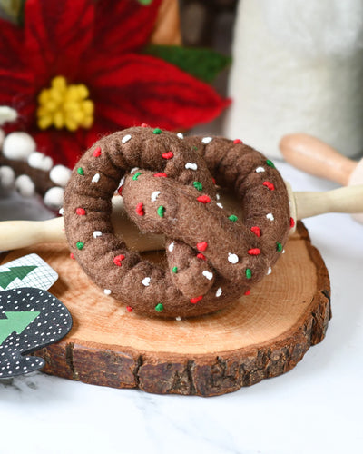 Felt Chocolate Pretzel