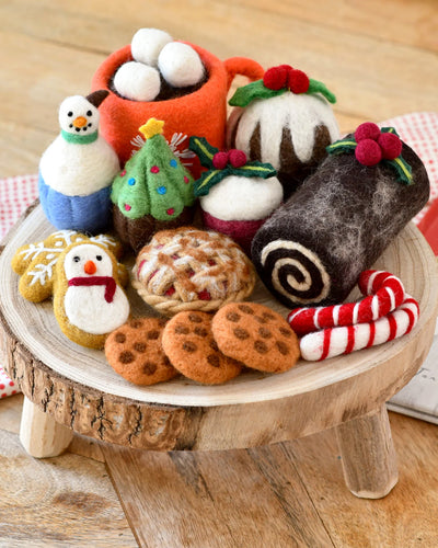 Pre-Order Felt Christmas Play Food Grazing Box, Set B (Ships in November)