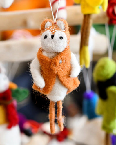 Felt Fox Doll Ornament