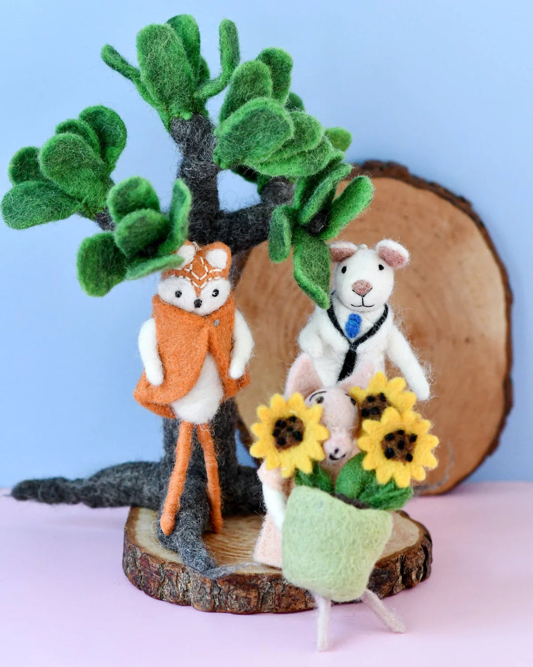 Sale Felt Fox Doll Ornament