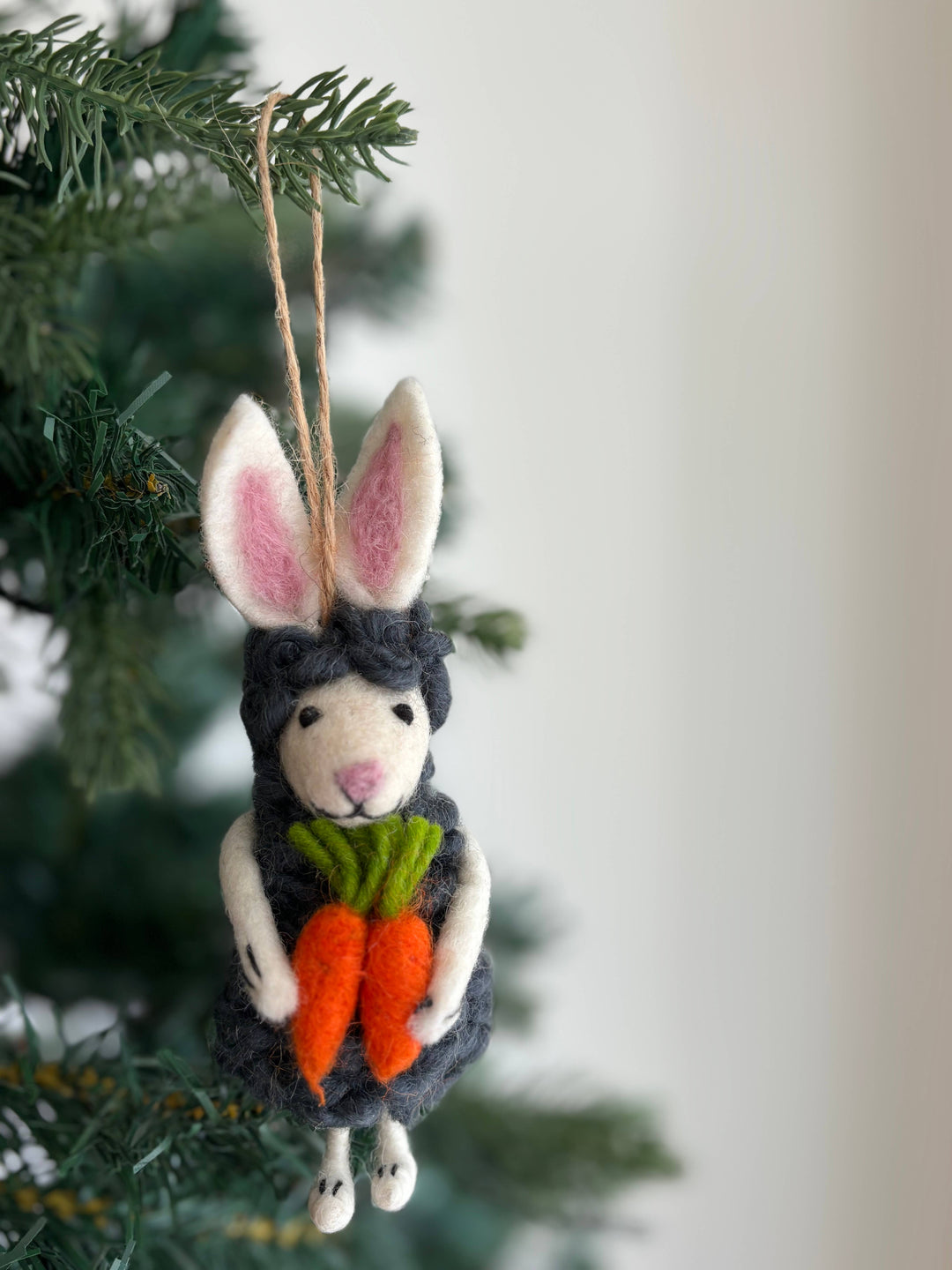 Felt Easter Bunny Sheep Ornament
