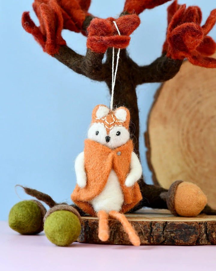 Sale Felt Fox Doll Ornament