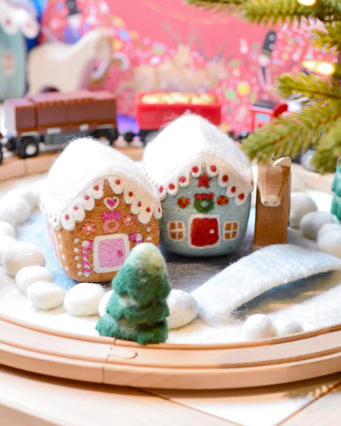 Sale Felt Pink Gingerbread House