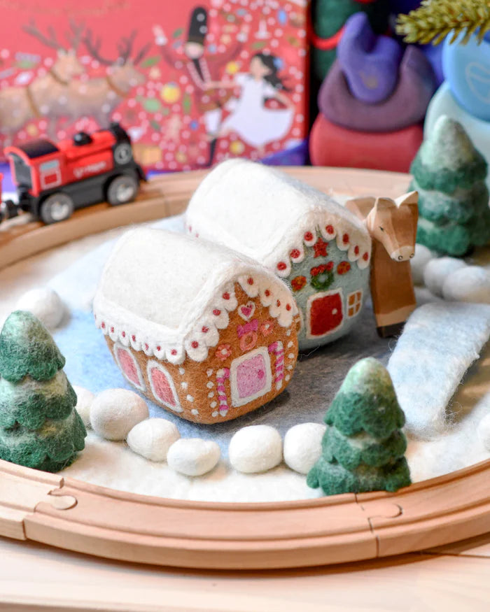 Sale Felt Pink Gingerbread House