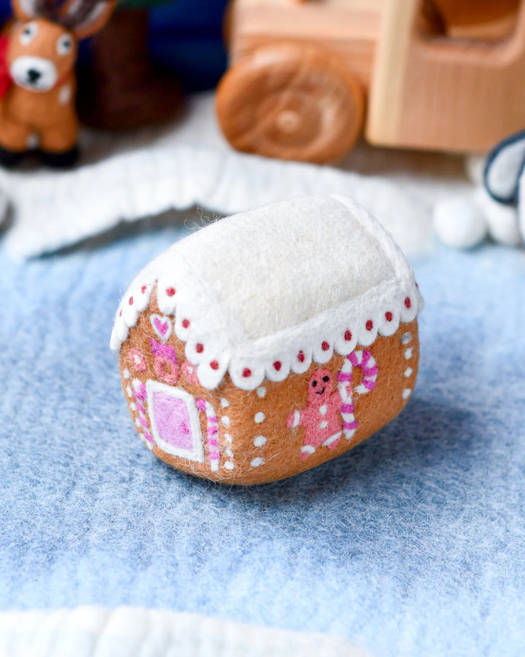 Sale Felt Pink Gingerbread House