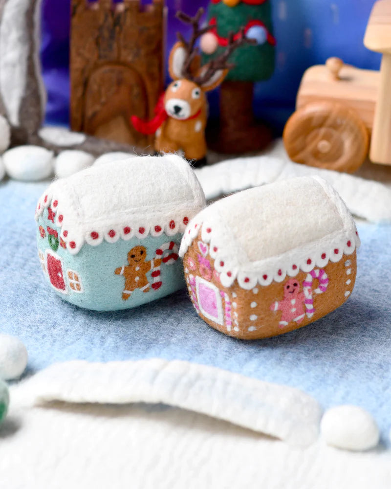 Sale Felt Pink Gingerbread House