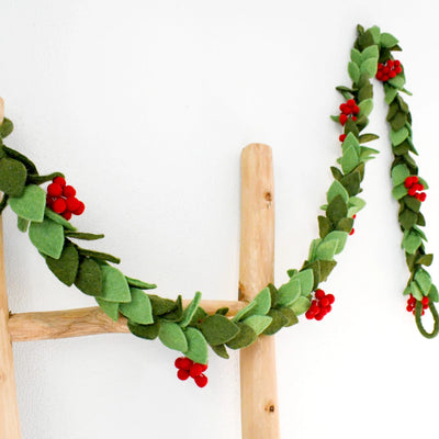 Pre-Order Holly Christmas Garland (Ships in November)