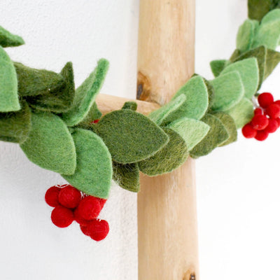 Pre-Order Holly Christmas Garland (Ships in November)