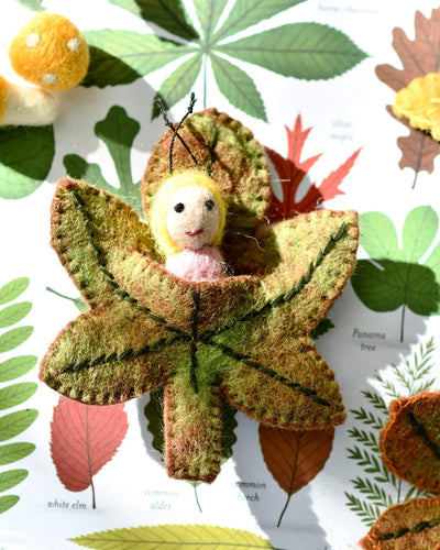 Pre-Order Felt Chestnut Leaf Baby (Ships in late January)